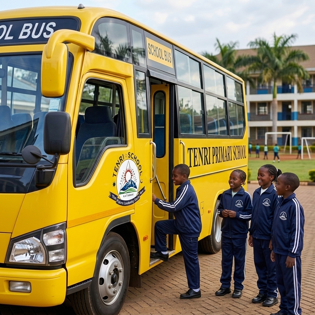 Exciting News: A Brand New School Bus Joins the Tenri Fleet!